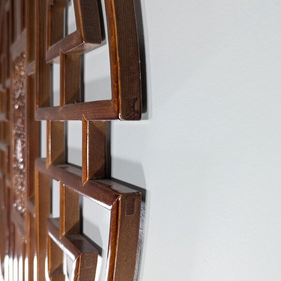 Large Classical Chinese Dongyang Wood Carving Lattice window Chinese wall art - Picture 6 of 11